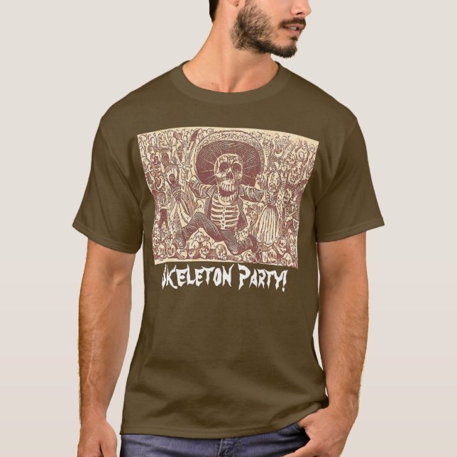 Skull från Oaxaca, La Calavera Oaxaqueña T-shirt (Framsida)