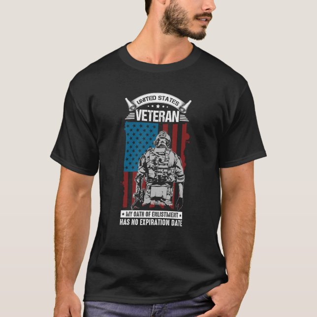 Skull Freedom Liberty In The USA Patriot Flag Hono T Shirt (Framsida)