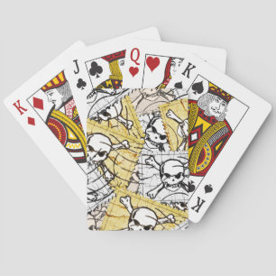 Skull Frimärke Casinokort