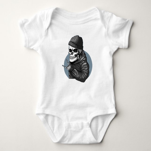 Skull-funky T Shirt (Framsida)