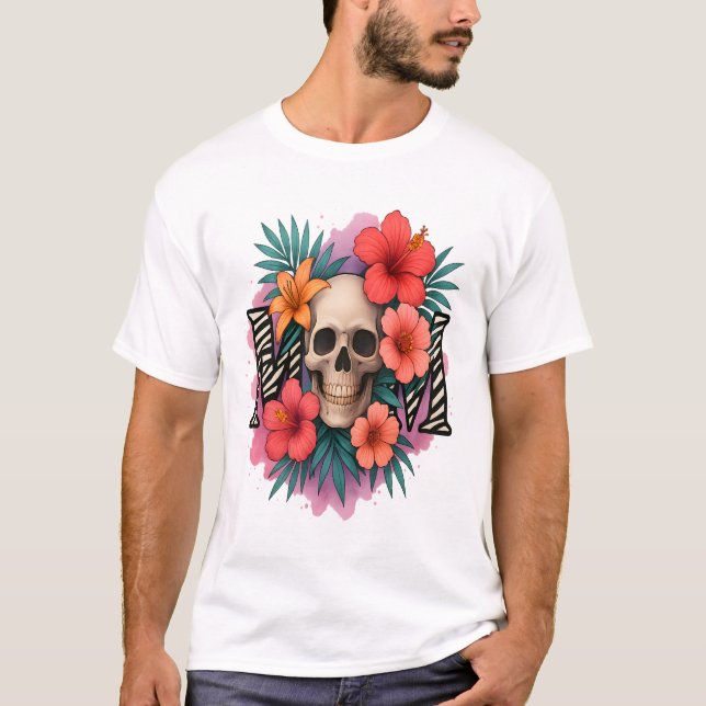 Skull Funny Mother T Shirt (Framsida)
