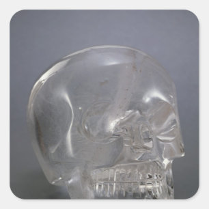 Skull Fyrkantigt Klistermärke