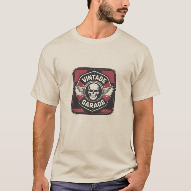 Skull Garage T-Shirt (Framsida)