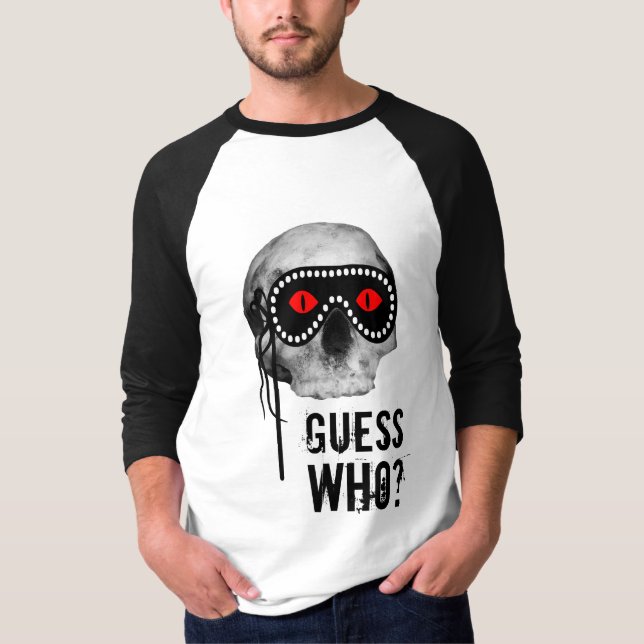 Skull - Gissa vem? anpassade T Shirt (Framsida)