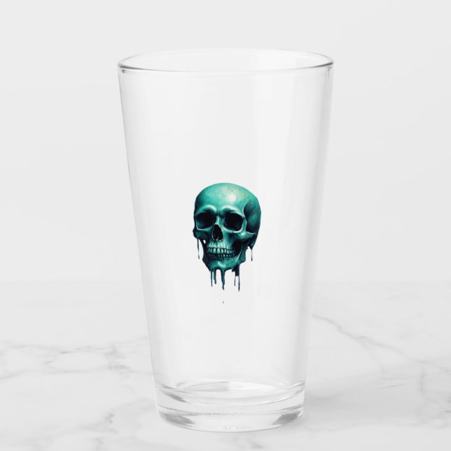 skull glass glaskopp (Framsida)