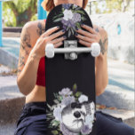 Skull Goth Black White Blommigt Flower Mini Skateboard Bräda 18,5 Cm<br><div class="desc">Den här designen kan vara en personlig genom att välja anpassningsalternativet för att lägga till text eller göra andra ändringar. Om den här produkten har möjlighet att överföra designen till en annan artikel ska du vid behov justera designen så att den passar. Kontakta mig på colorflowcreations@gmail.com om du vill ha...</div>