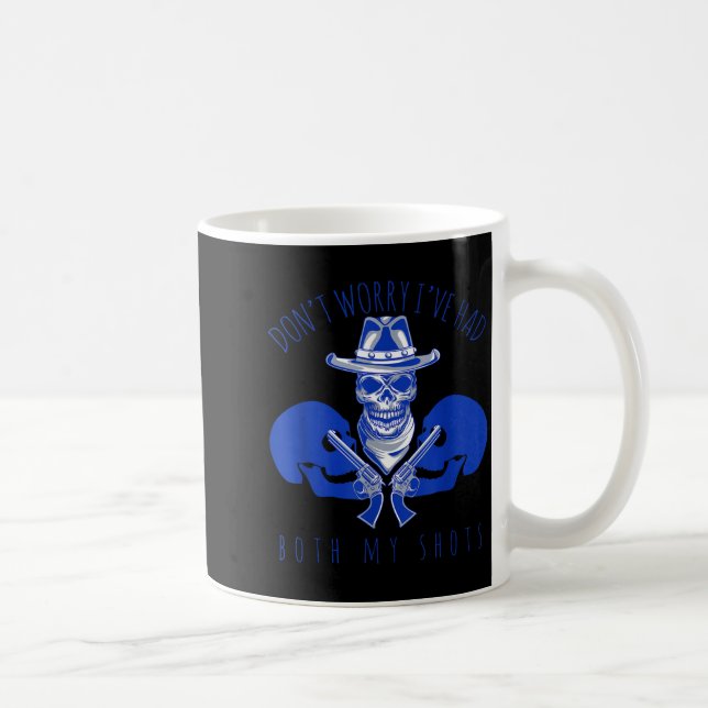 Skull goth estetik vaccination hade båda sprutorna kaffemugg (Höger)