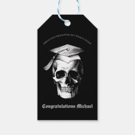 Skull Gothic Examenfest Radiologi Presentetikett