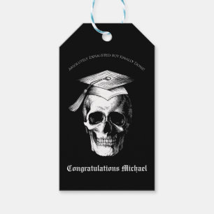 Skull Gothic Examenfest Radiologi Presentetikett