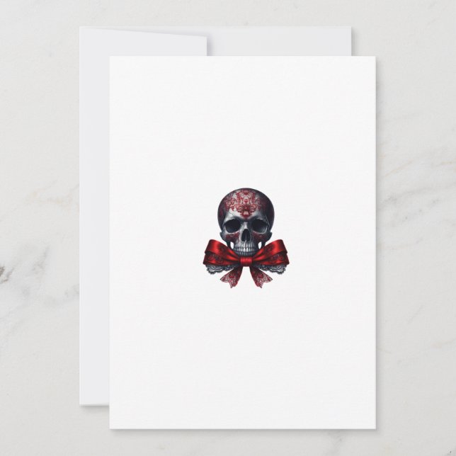 skull gothic  inbjudningar (Framsida)