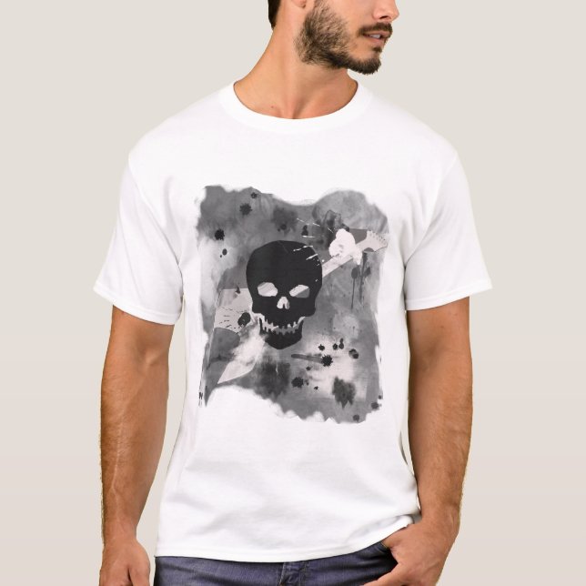 Skull Graffiti T-Shirt (Framsida)