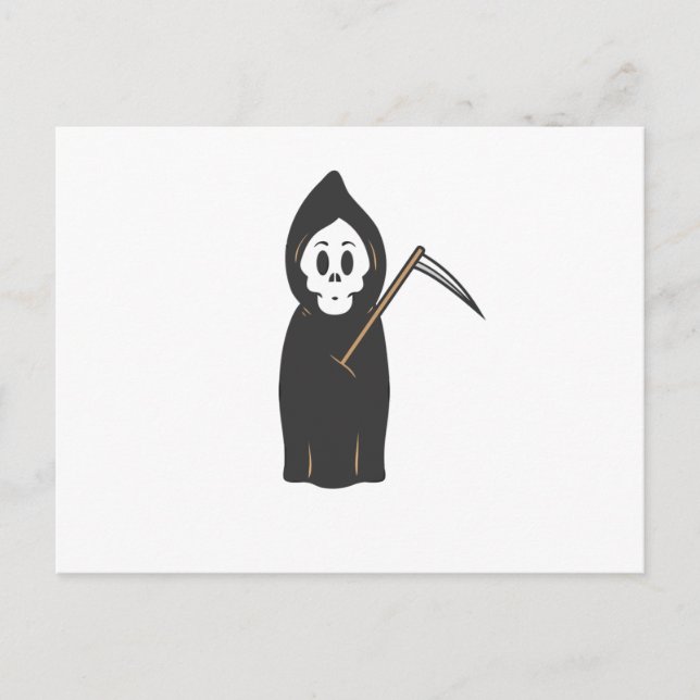Skull Grimreaper Vykort (Framsida)