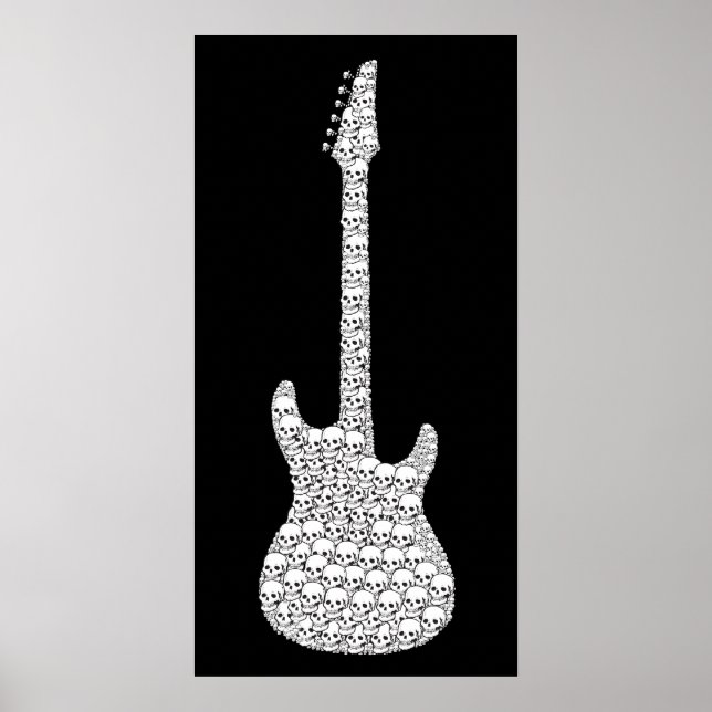 Skull Guitar Poster (Framsidan)