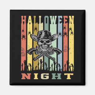 Skull Gun, Halloween Natt Magnet