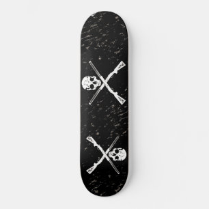 Skull & Guns Skateboard av Bradley Boness Bräda 19,5 Cm