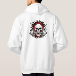 Skull Gym Beast T-Shirt - Hardcore Weightlift D Hoodie