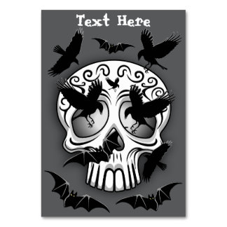 Skull Halloween Decorative Calaveras Bordsnummer