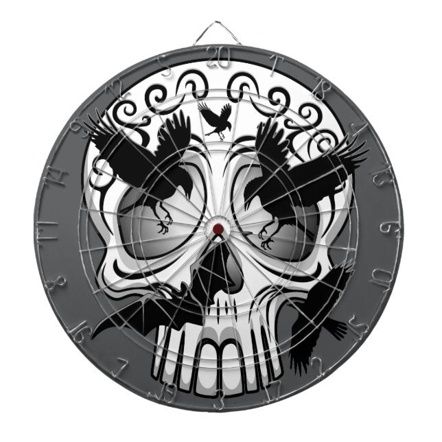 Skull Halloween Decorative Calaveras Darttavla (Framsidan)