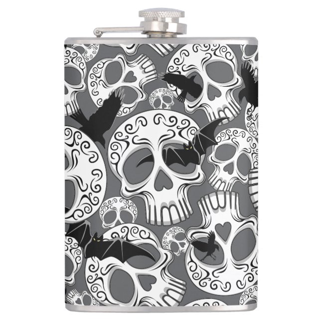 Skull Halloween Decorative Calaveras Fickplunta (Framsidan)
