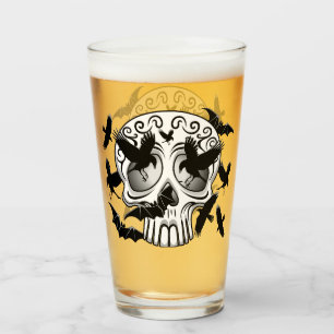 Skull Halloween Decorative Calaveras Glaskopp