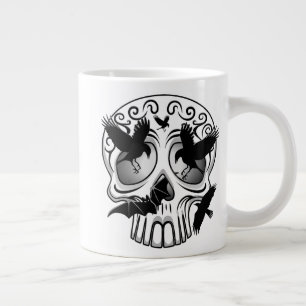 Skull Halloween Decorative Calaveras Jumbo Mugg