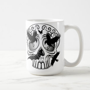 Skull Halloween Decorative Calaveras Kaffemugg