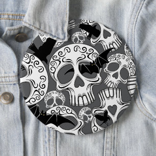 Skull Halloween Decorative Calaveras Knapp