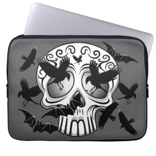 Skull Halloween Decorative Calaveras Laptop Fodral