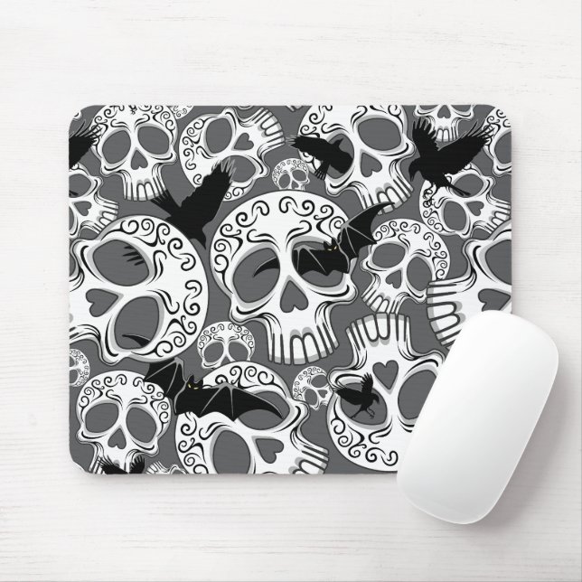 Skull Halloween Decorative Calaveras Musmatta (Med mus)