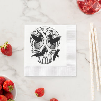 Skull Halloween Decorative Calaveras Pappersservett