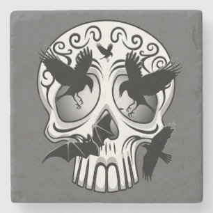 Skull Halloween Decorative Calaveras Stenunderlägg