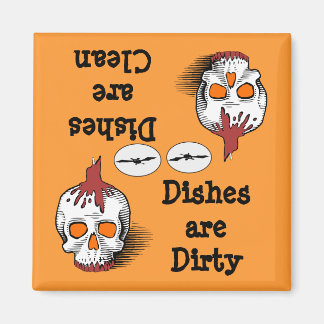 Skull Halloween Dishwasher Magnet