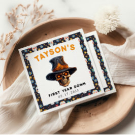 Skull Halloween Kids Costume Party - Cute & Spooky Pappersservett