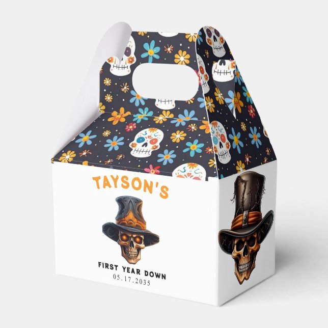 Skull Halloween Kids Costume Party - Cute & Spooky Presentaskar (Framsidan Sidan)