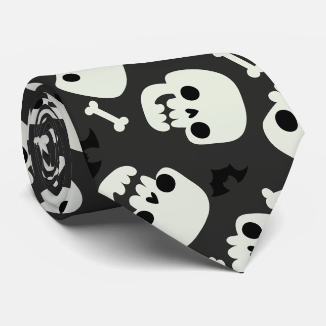 Skull Halloween Seamless Mönster Slips (Rullad)