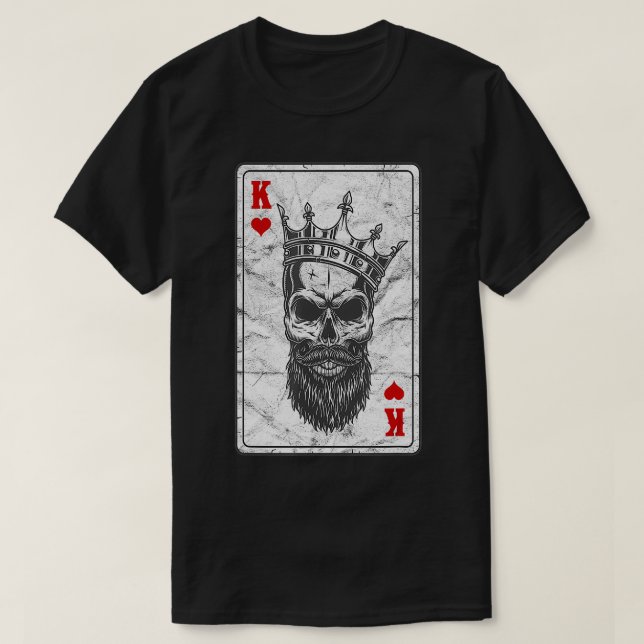 Skull Heart Krona d d T Shirt (Design framsida)