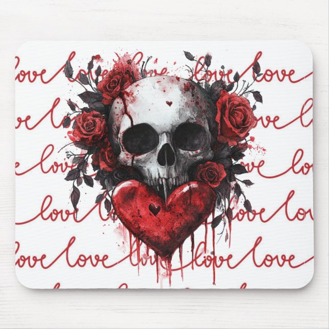 Skull & Heart “Love” Musmatta (Framsidan)