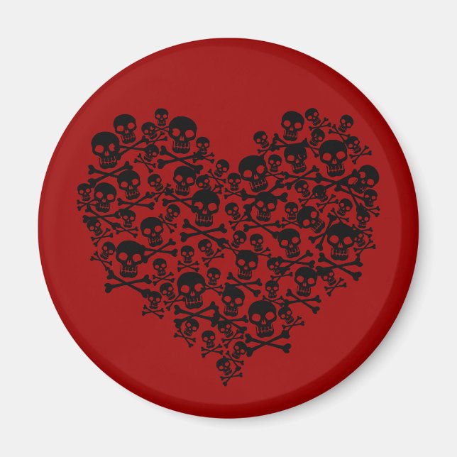 Skull Heart Magnet (Framsidan)