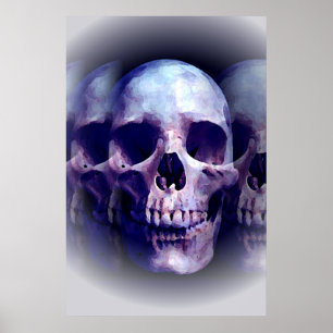 Skull Heavy Metall Fantasy Art Poster