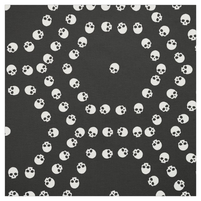 Skull Hexagon Mönster Fabric Tyg (Provkarta)