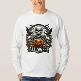 Skull Horde Halloween Pumpkin T Shirt