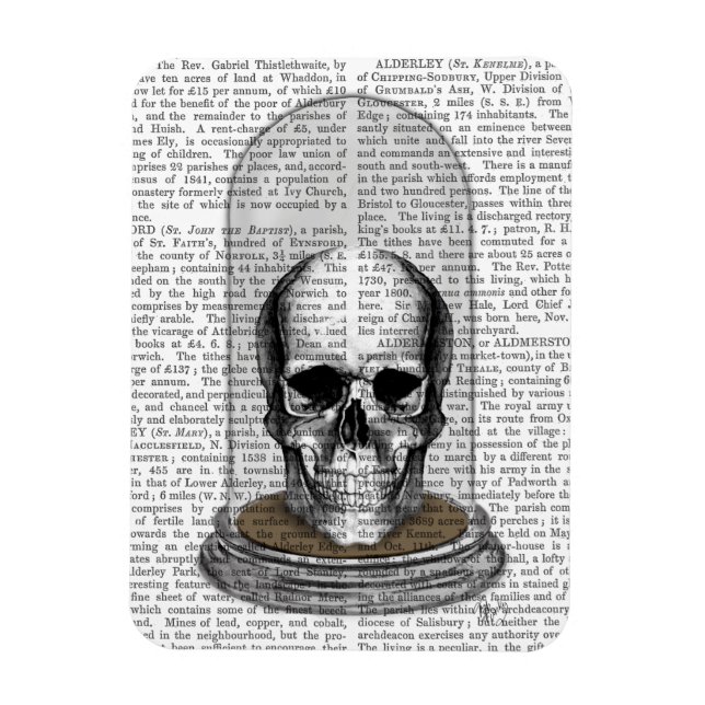 Skull i Bell Burk 2 Magnet (Vertikal)