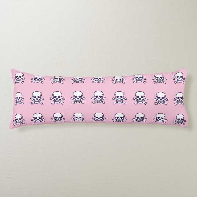 Skull i benens rosa kroppskudde (Framsidan)