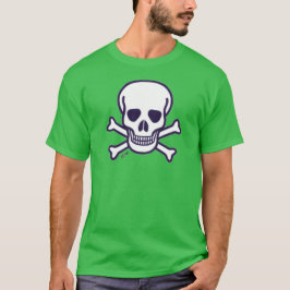 Skull i benet manar grönt T-shirt