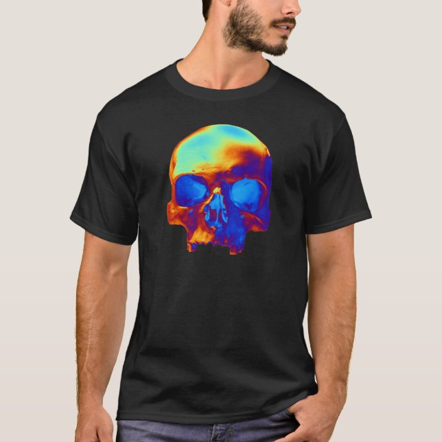 Skull i blått och Guld Tröja (Framsida)