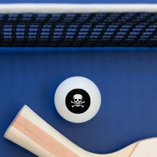 Skull i bones Black 3 star ping pong boll