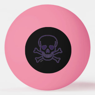 Skull i Bones Ghost oran glo 1 star ping pong boll