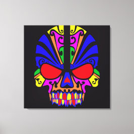 Skull i Färg Canvastryck