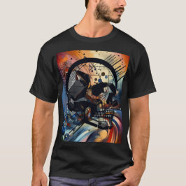 Skull i olika stilar 001 t shirt
