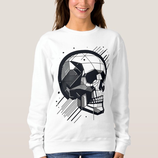 Skull i olika stilar 05 t shirt (Framsida)